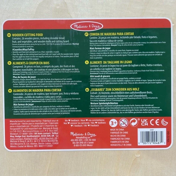 Melissa & Doug Wooden Cutting Food Play Set - Picture 3 of 4